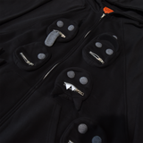 People Zip-Up Hoodie Black on Black
